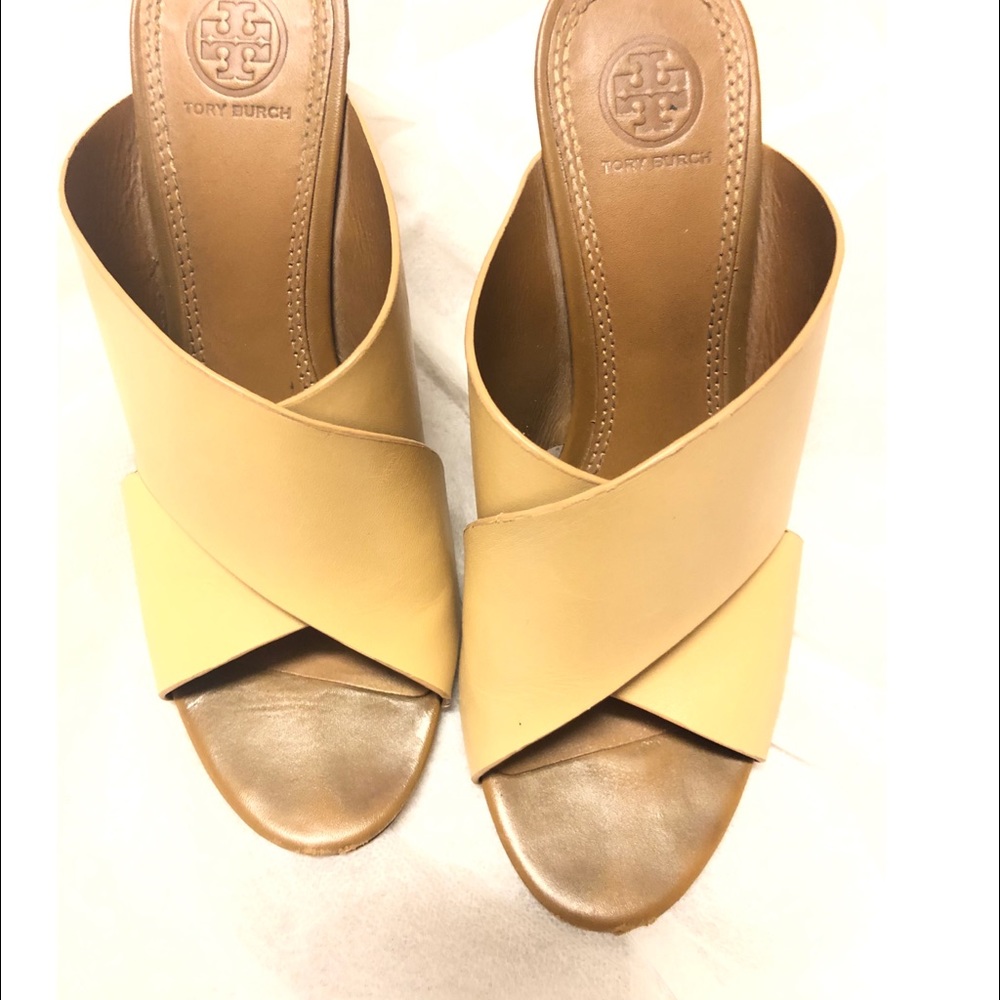 Tory Burch Criss Cross Mule Color Cube Wedge - image 5